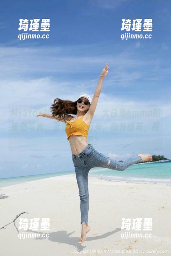 MiStar魅妍社 - 我说，大白兔emma的瑜伽写真，资源配合起来，意外甜美，撞脸了吧？