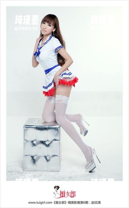 TuiGirl推女郎 - 赵纹清的白色灵感，快来见证这组原图和套图的化学反应