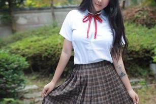 模范学院 – Flower朱可儿的水手服图包：谁说海鸥只会飞？